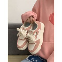 回力(Warrior)女鞋草莓粉厚底板鞋運(yùn)動(dòng)鞋小白鞋子女ins潮chic鞋子百搭小眾